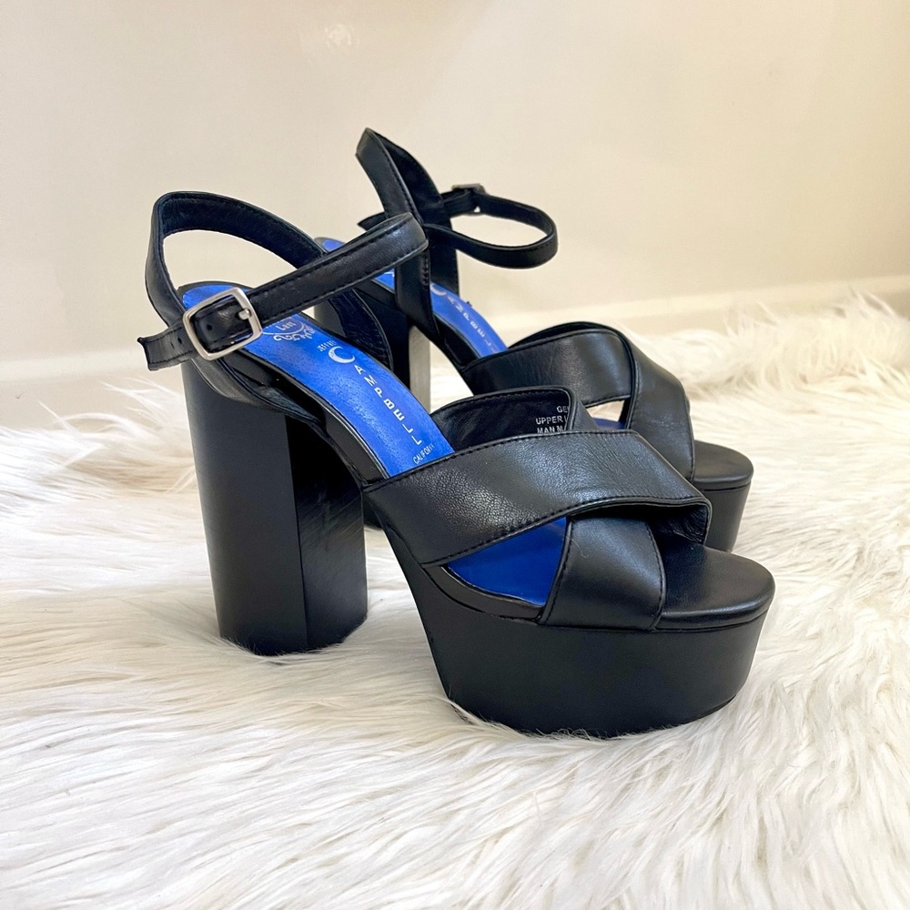 🆕 Jeffrey Campbell Geri Leather Platform